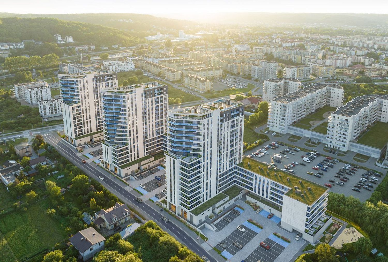 Okolica inwestycji Niebieski Bursztyn 1